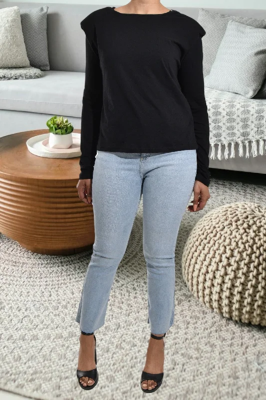 Black Long Sleeve Top