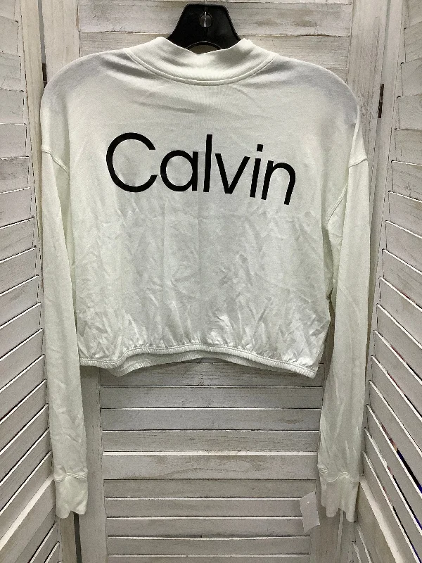 Black & White Top Long Sleeve Basic Calvin Klein, Size M