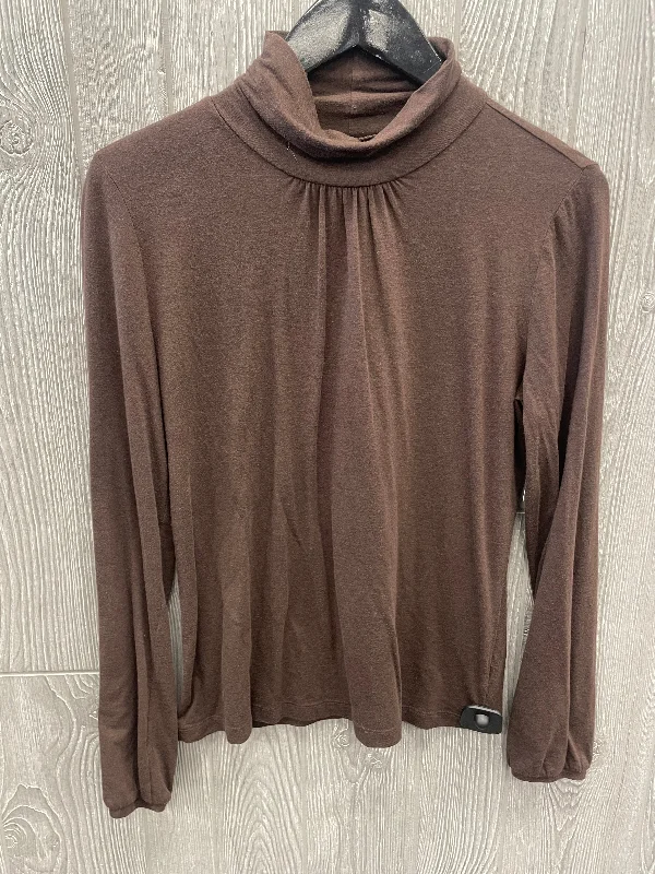 Brown Top Long Sleeve Ana, Size M