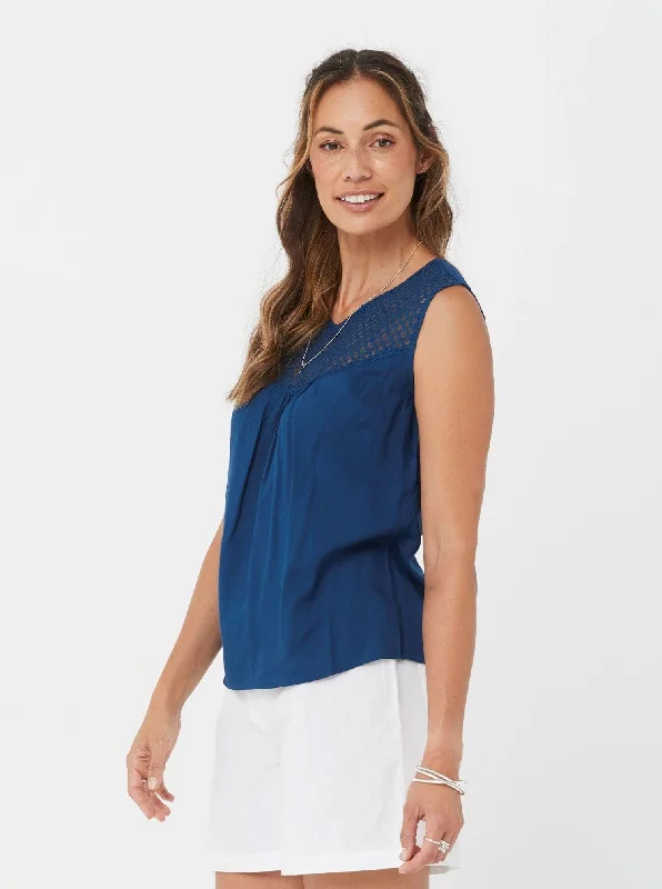 Women Top Viscose Caitlyn Kaja-Blue