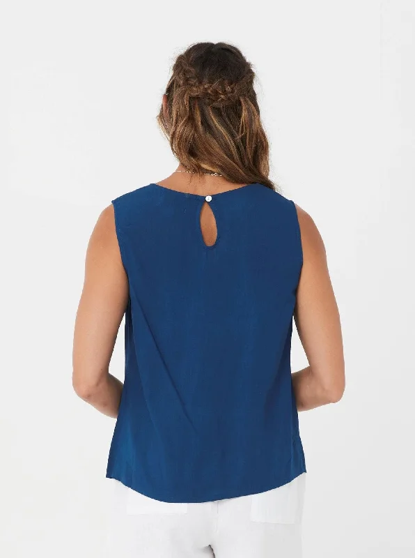 Women Top Viscose Caitlyn Kaja-Blue