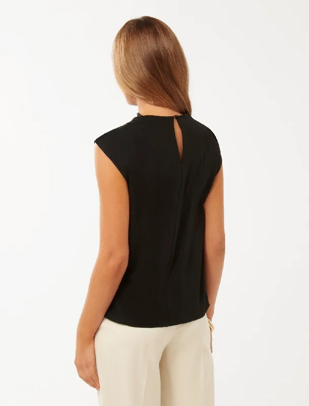 Jess Drape Neck Blouse