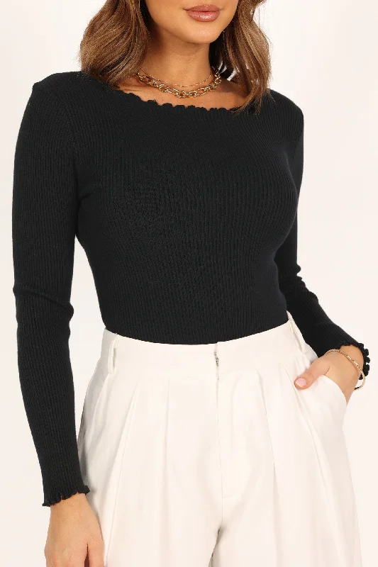 Kya Knit Top - Black