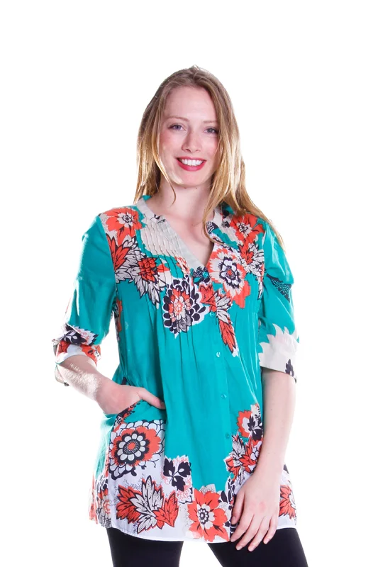 Pop Art Floral Release Print Tunic