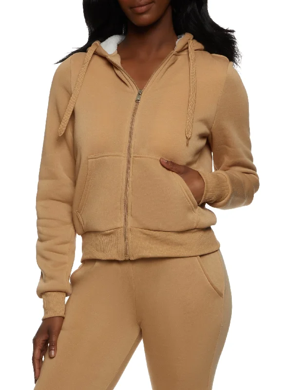 Zip Up Fleece Hoodie