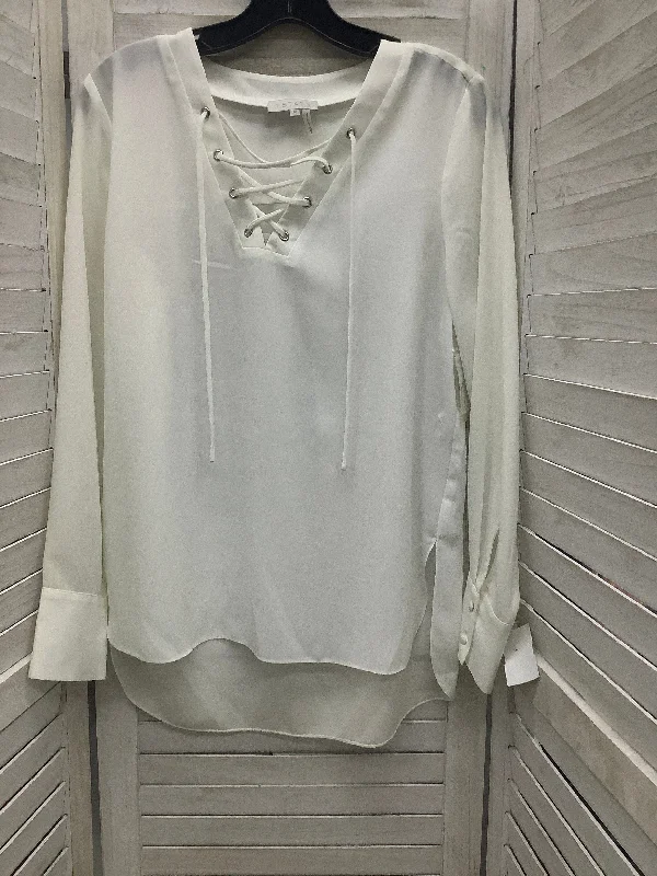 Top Long Sleeve By 1.state In White, Size: M