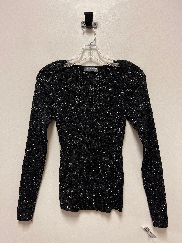 Top Long Sleeve By Anthropologie In Black, Size: S