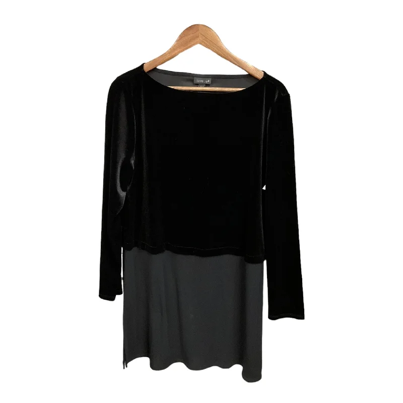 Tunic Long Sleeve By J. Jill In Black, Size: L