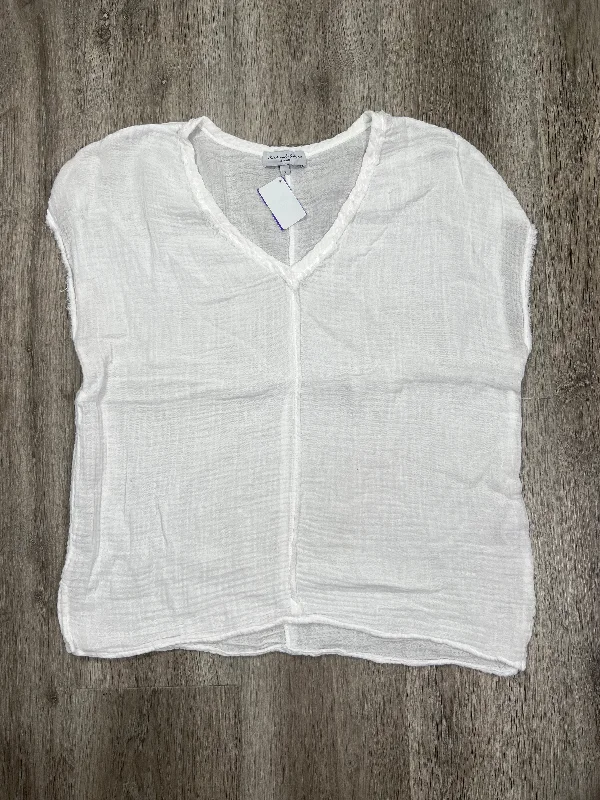 White Blouse Short Sleeve Michael Stars, Size S