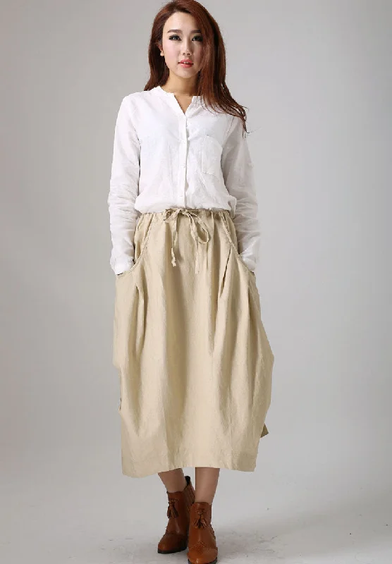 White linen shirt for women 779