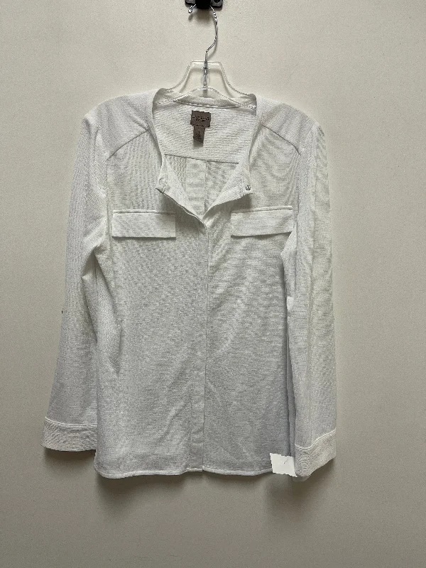 White Top Long Sleeve Chicos, Size M