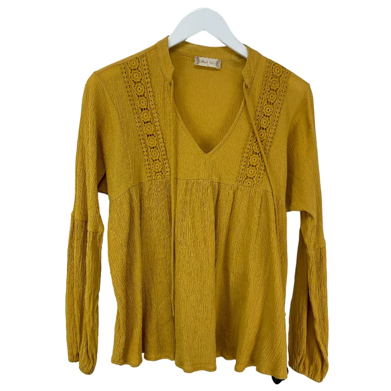 Yellow Top Long Sleeve Altard State, Size S