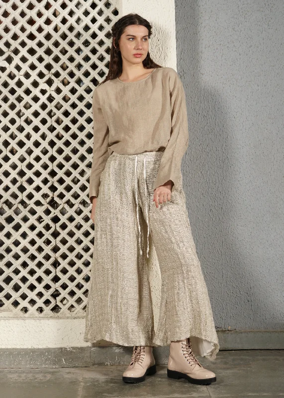 Dara Linen Pant in Cream