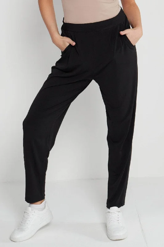 Saloos Essential Tapered Trousers with Pockets