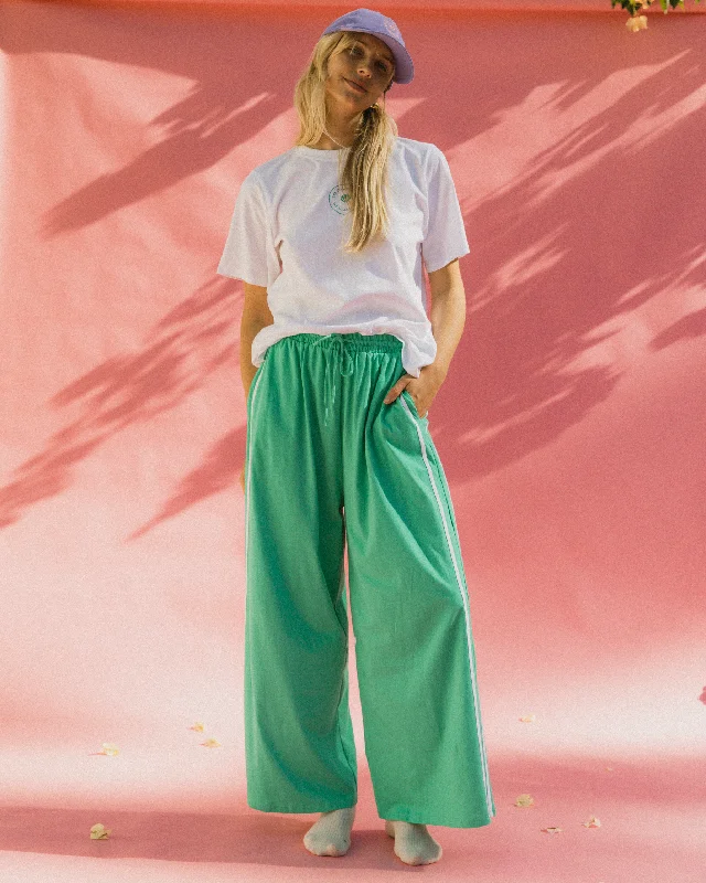 Essentials Pants | Green & White