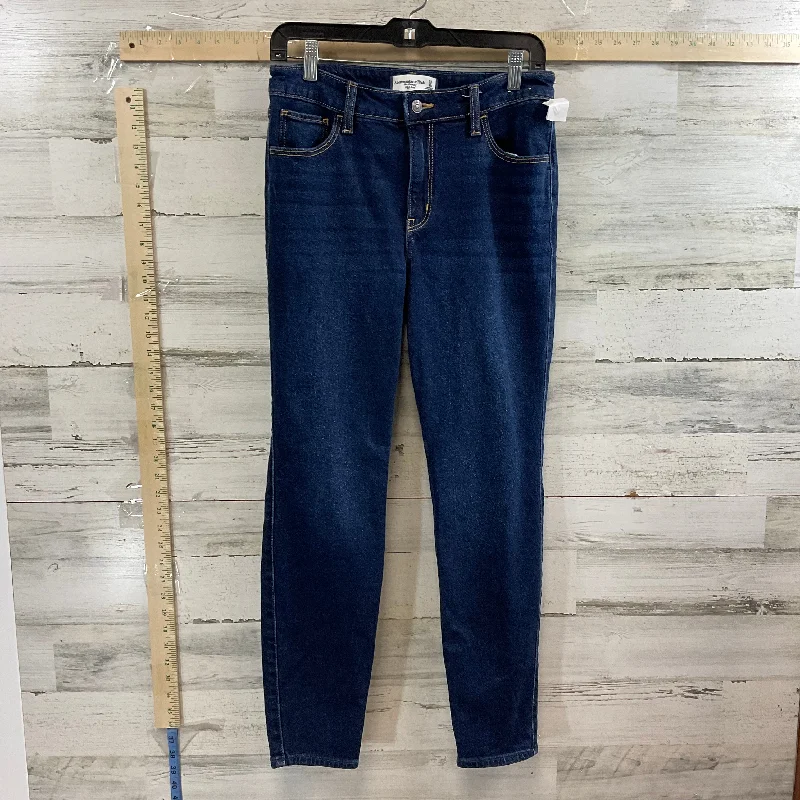 Jeans Skinny By Abercrombie And Fitch In Blue Denim, Size: 6