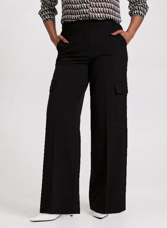 Wide-Leg Cargo Pants