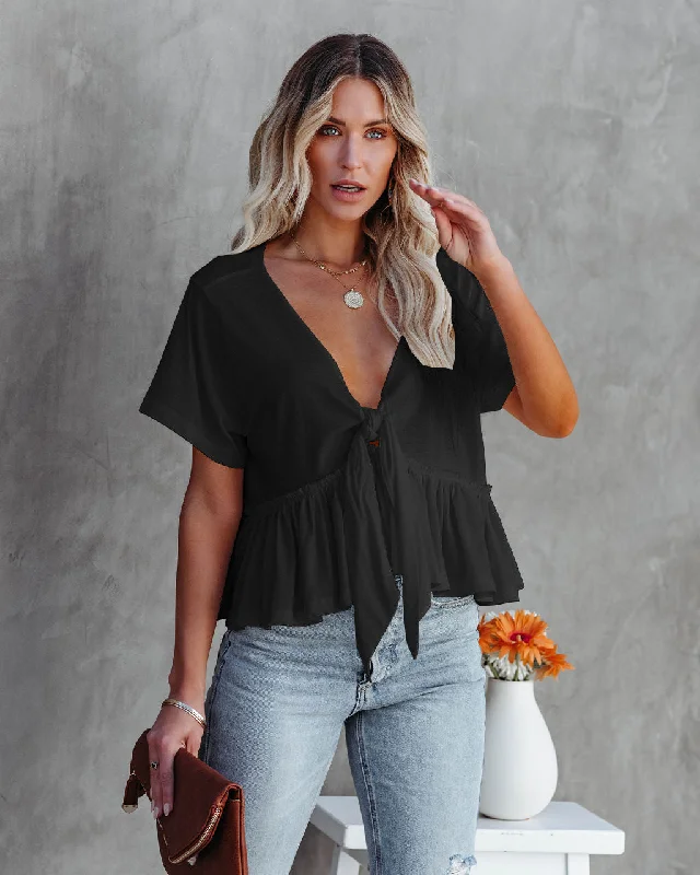 Women's Summer Solid Color Stitching Loose Sleeve Blouses