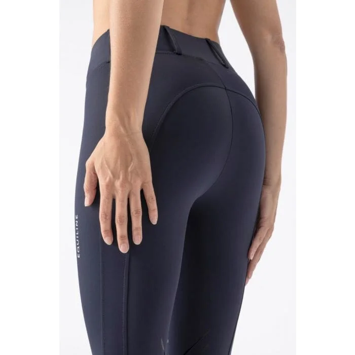 Equiline Ladies Knee Grip Tights Carbek Navy