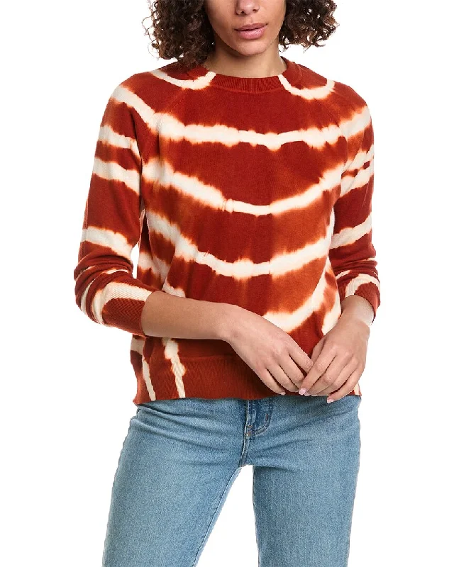 Minnie Rose Tie-Dye Cashmere-Blend Sweater