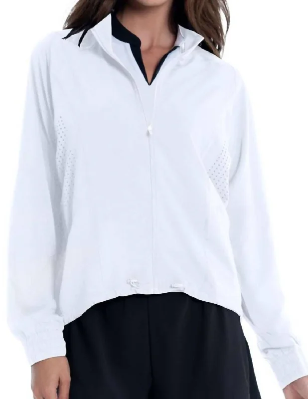 Moisture Wicking Jacket In White