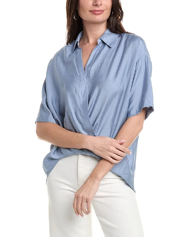 RACHEL Rachel Roy High-Low Wrap Top