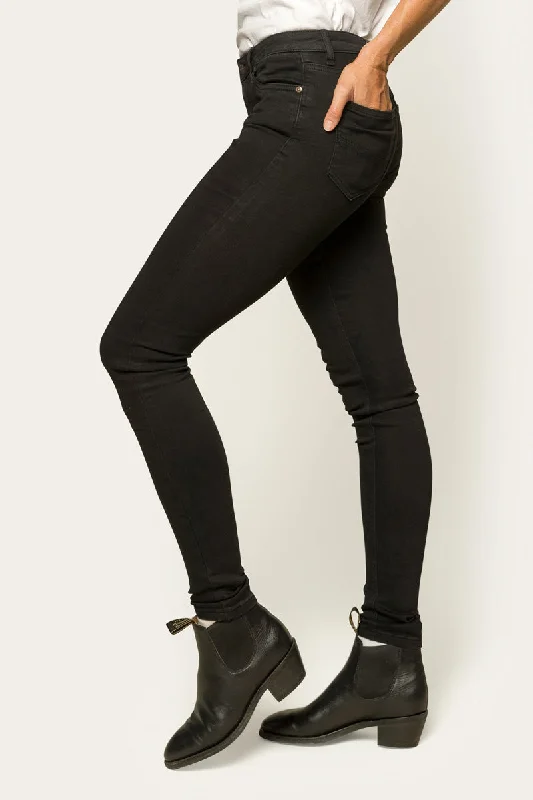 Sophie Womens Skinny Leg Jean - Black