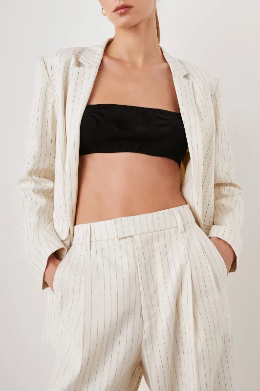 STANTON BLAZER - IVORY PINSTRIPE