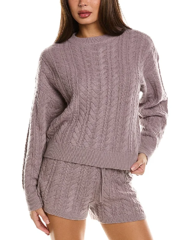 Sweaty Betty Cable Cashmere & Wool-Blend Sweater