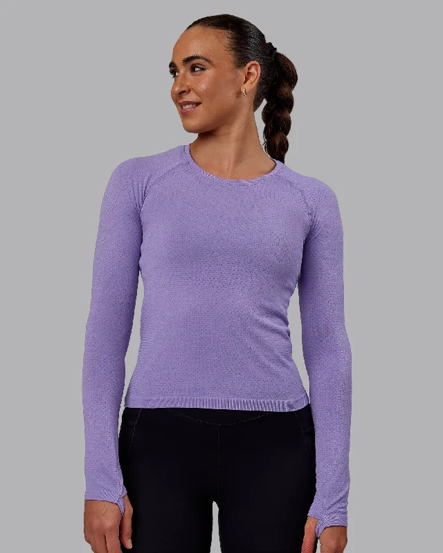 AeroFLX+ Seamless Long Sleeve Tee - Dahlia Purple Marl