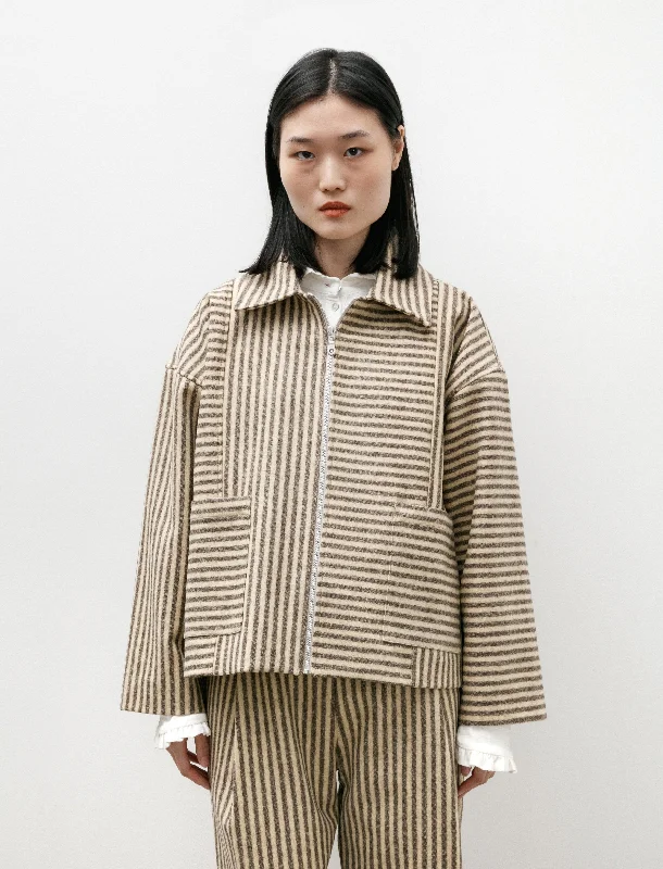 Portugese Striped Wool Anja Jacket