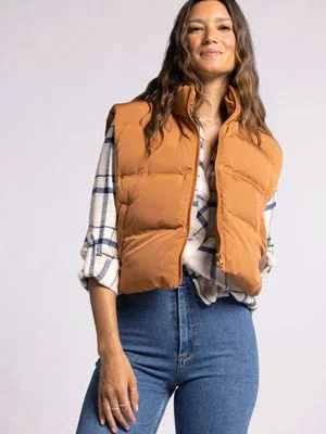 Issey Leather Brown Vest