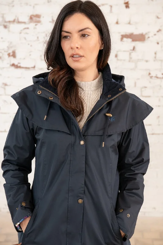 Outrider Waterproof Raincoat in Navy