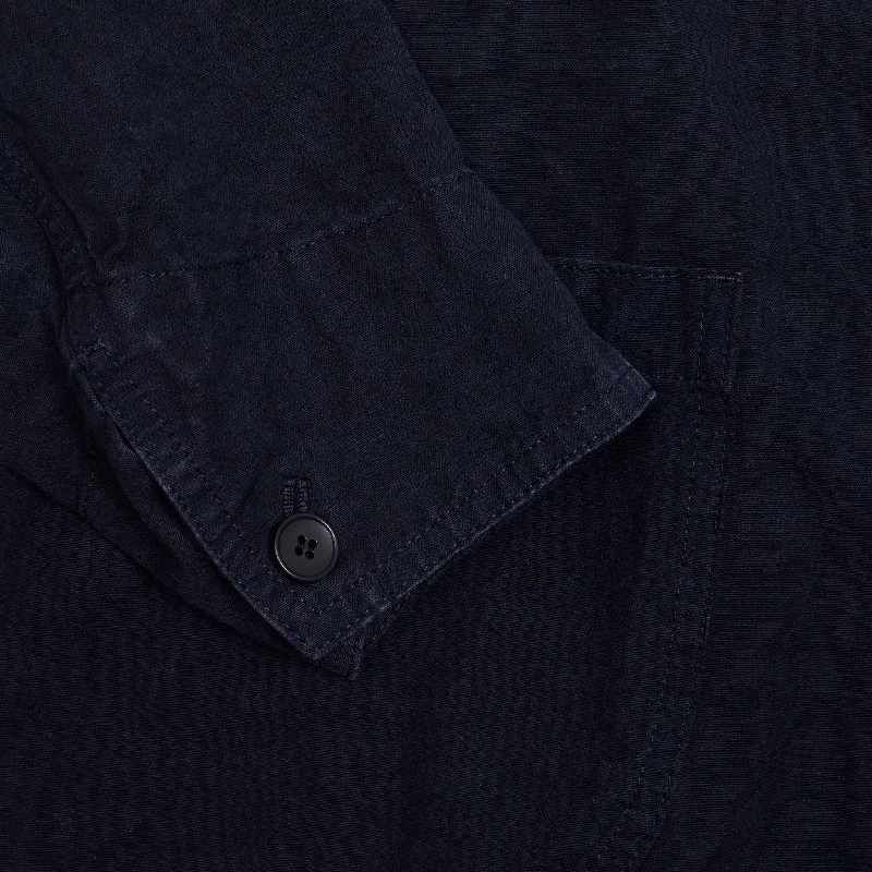 Pas de Calais Cotton Linen Jacket in Navy