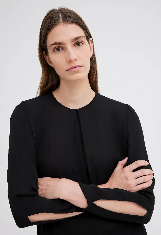 Sana Silk Top - Black