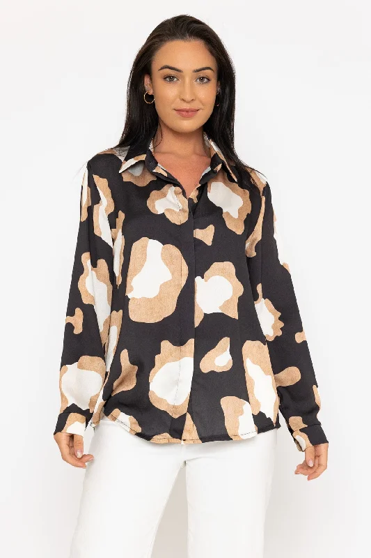 Sateen Animal Print Shirt