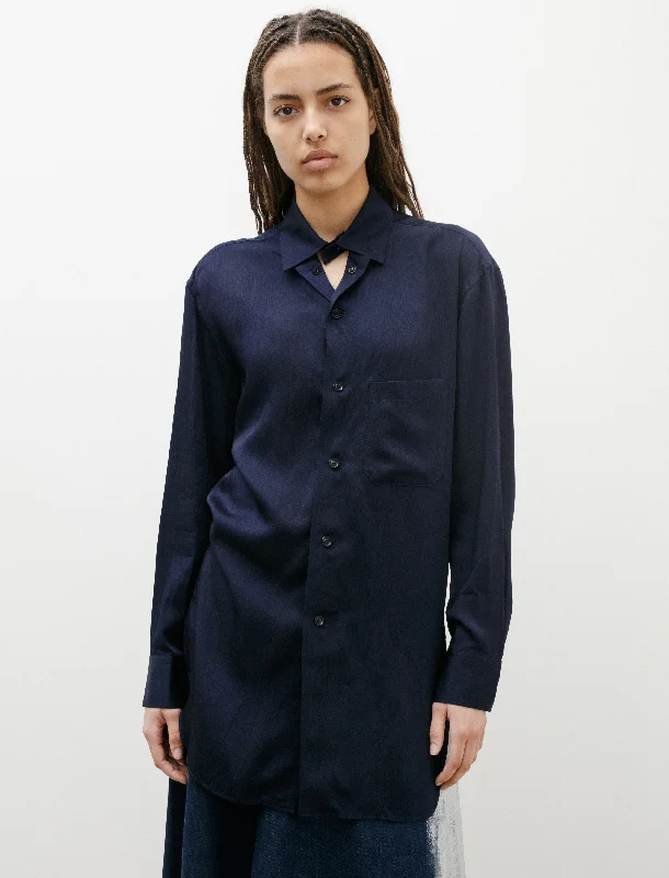 Keyhole Work Shirt Indigo