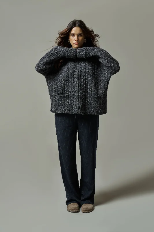 Barn Boxy Zip Knit Jacket