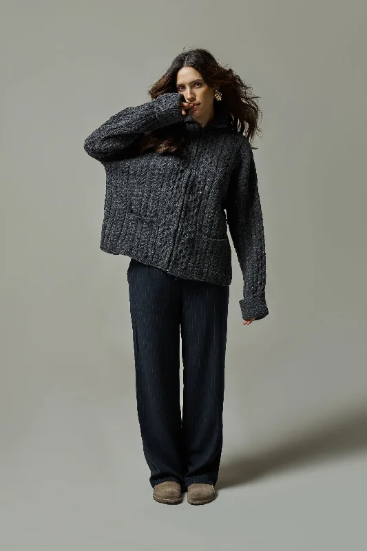 Barn Boxy Zip Knit Jacket