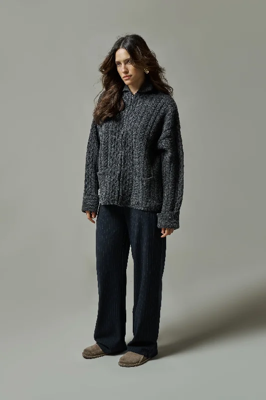 Barn Boxy Zip Knit Jacket