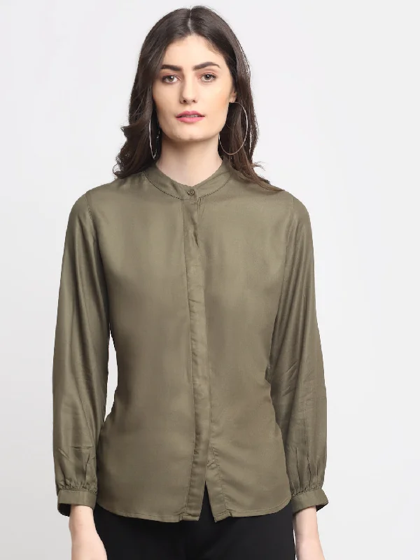 Cantabil Women's Olive Tunic