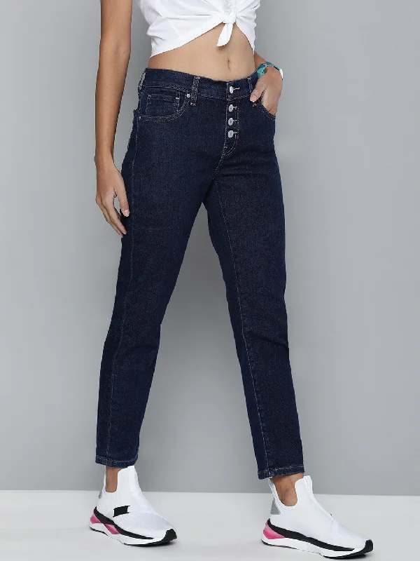 Women's High Rise Boyfriend Jeans