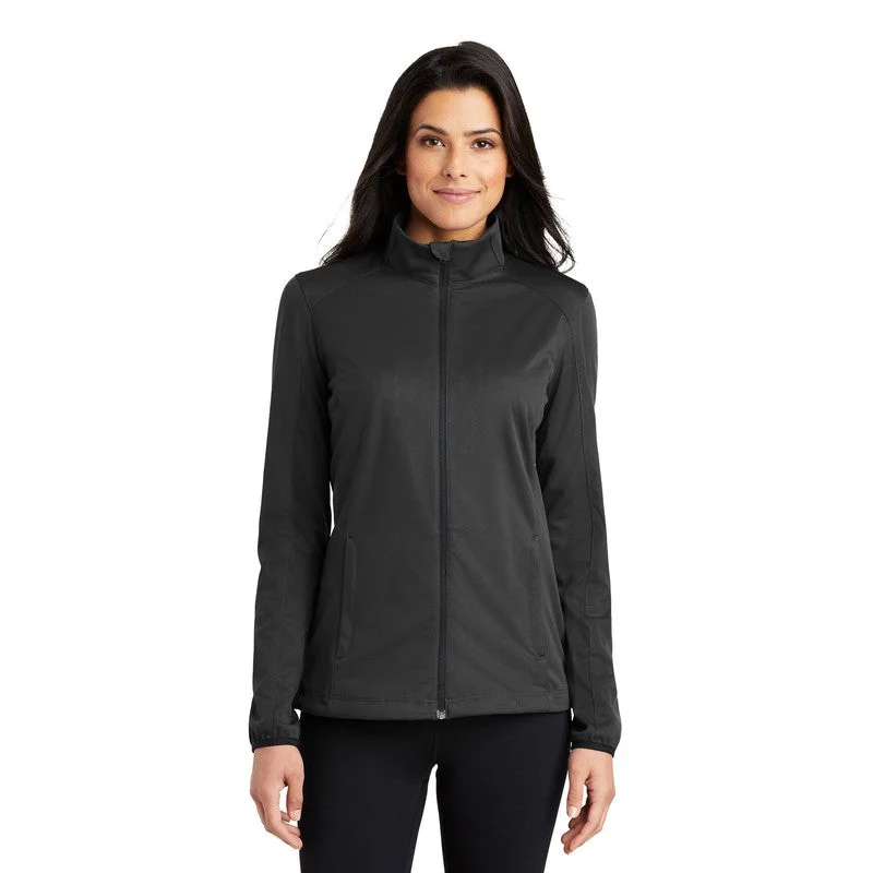 NEW STRAYER Port Authority® Ladies Active Soft Shell Jacket BLACK