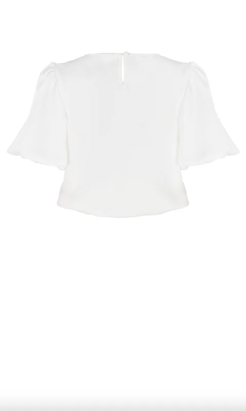 Ruby - Kendall Satin Blouse, Cream