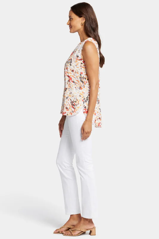 Sleeveless Pintuck Blouse  - Rocoso Way