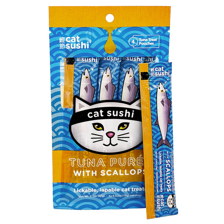 Cat Sushi Tuna Puree with Scallops 4 pk