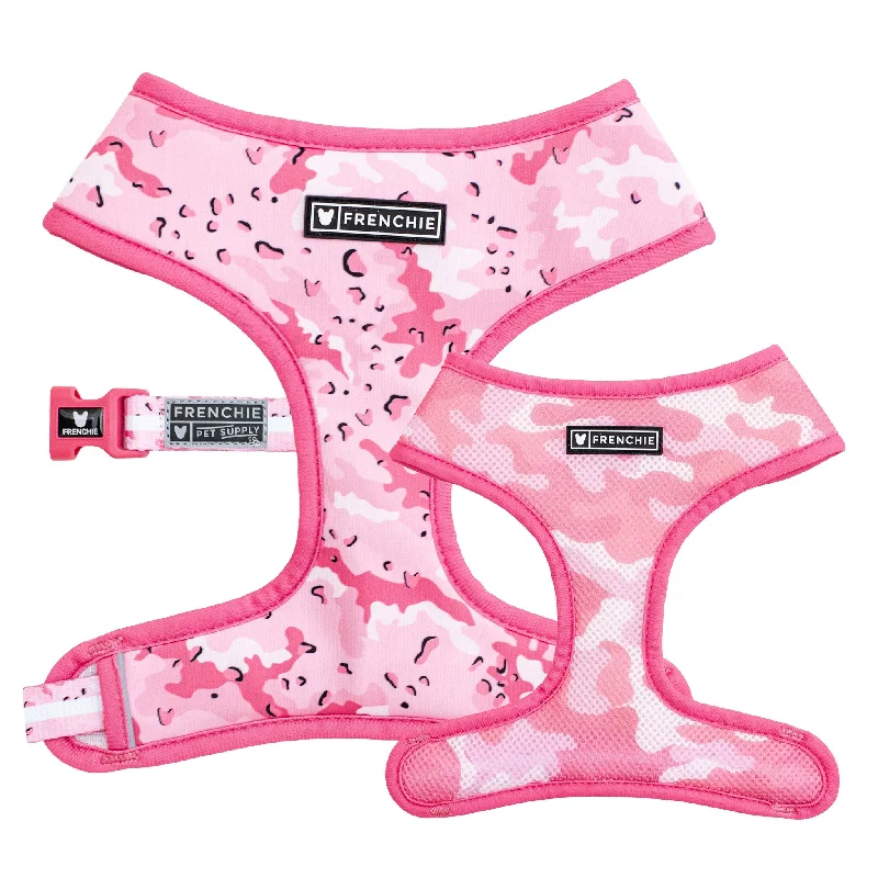 Frenchie Duo Reversible Harness - Desert Camo (Pink)