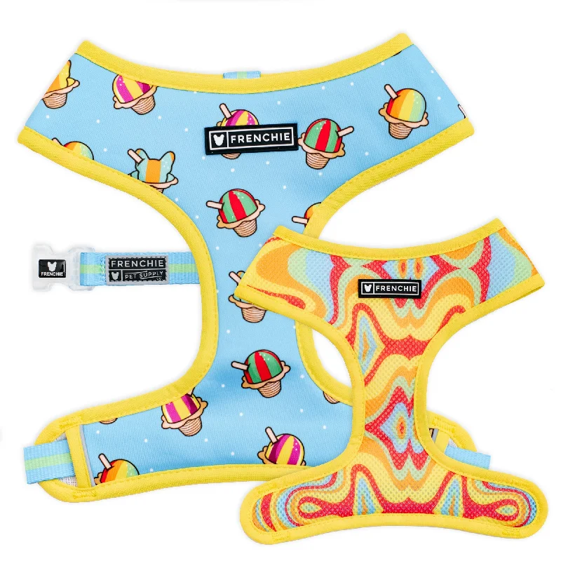 Frenchie Duo Reversible Harness - Rainbow Ice