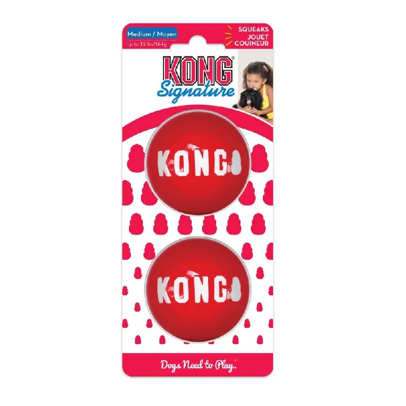 Kong Signature Ball - Medium 2-Pack