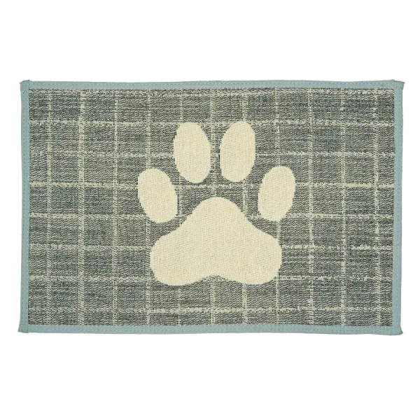 Loving Pets Feeding Mat - Plaid Paw